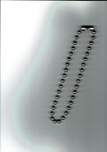 classic jumbo stainless steel ball choker (8mm)